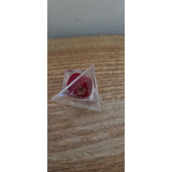 Vintage Lucite Pink Rose Ring Holder - Picture 4 of 5